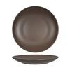 Tuxton China Inc VNA-102 Zion 10-1/4in Matte Brown Porcelain Round Coupe Plate - 1dz 