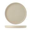 Tuxton China Inc Zion 6-1/2in Matte Beige Porcelain Straight Side Plate - 2dz - VWAS064 