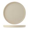 Tuxton China Inc VYAS082 Zion 8-1/4in Matte Beige Porcelain Straight Side Plate - 2dz 