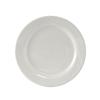 Tuxton China Inc YPA-072 Sonoma 7-1/4in Porcelain White Wide Rim Round Plate - 3dz 