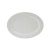 Tuxton China Inc ALH-116 Alaska 11-3/4"L Wide Rim Porcelain White Platter - 1dz 