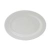 Tuxton China Inc ALH-136 Alaska 13-3/4in x 10in Wide Rim Porcelain White Platter - 1dz 