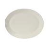 Tuxton China Inc AMU-022 Modena 12in x 9-1/2in Pearl White Ceramic Platter - 1dz 