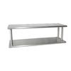 BK Resources PTS-24108-2 108inx 24in 16 Gauge Stainless Steel Double Pass-Through Shelf 