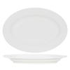 Tuxton China Inc AMU-028 Modena 15-3/4in x 11in Pearl White Ceramic Platter - 6 EA 
