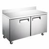Peach Foodservice PWT-48F 48in Wide Two Door Work Top Freezer 