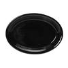 Tuxton China Inc CBH-1352 Concentrix 13-1/2in x 9-3/4in Black Ceramic Platter - 6 EA 