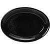 Tuxton China Inc CBH-1142 Concentrix 11-1/2in x 8-3/4in Black Ceramic Platter - 1dz 