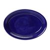 Tuxton China Inc Concentrix 9-3/4in x 7in Cobalt Ceramic Coupe Platter - 2dz - CCH-0962 