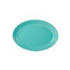 Tuxton China Inc Concentrix 9-3/4in x 7in Island Blue Coupe Platter - 2dz - CIH-0962 