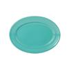 Tuxton China Inc CIH-116 Concentrix 11-1/2in x 8-3/8in Island Blue Platter - 1dz 