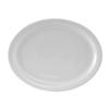 Tuxton China Inc CLH-096 Colorado 9-3/4in x 7-1/4in Porcelain White Narrow Rim Platter 