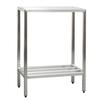 New Age 1028 Heavy Duty 72in x 24in 2-Tier Welded Aluminum Shelving Unit 