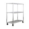 New Age 1152 63in x 27in Mobile Welded Aluminum 3-Tier Boxed Beef Truck 