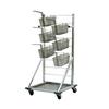 New Age 1215 27in x 24.5in Welded Aluminum Mobile Fry Basket Rack 