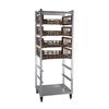 New Age 1316 32.5in x 26in Mobile Welded Aluminum Produce Crisper Rack 