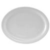 Tuxton China Inc CLH-114 Colorado 11-1/8in x 8-5/8in Porcelain White Narrow Rim Platter 