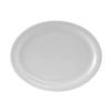 Tuxton China Inc CLH-132 Colorado 13-1/8in x 10-1/8in Porcelain White Platter - 1dz 