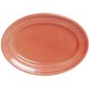 Tuxton China Inc CNH-116 Concentrix 11-1/2in x 8-3/8in Cinnebar Wide Rim Platter - 1dz 