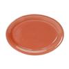 Tuxton China Inc CNH-1352 Concentrix 11-1/2in x 9-3/4in Cinnebar Ceramic Platter - 6 EA 