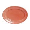Tuxton China Inc CNH-136 Concentrix 13-3/4in x 10-1/2in Cinnebar Ceramic Platter - 6 EA 
