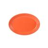 Tuxton China Inc Concentrix 9-3/4in x 7in Papaya Ceramic Coupe Platter - 2dz - CPH-0962 