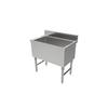 Peach Foodservice PFSIB-1830 30inx 18in x 30in 20 Gauge Stainless Steel Freestanding Ice Bin 