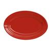 Tuxton China Inc CQH-096 Concentrix 9-3/4in x 6-1/2in Cayenne Ceramic Wide Rim Platter 