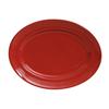 Tuxton China Inc CQH-136 Concentrix 13-3/4in x 10-1/2in Cayenne Ceramic Platter - 6 EA 