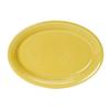 Tuxton China Inc Concentrix 9-3/4in x 7in Saffron Ceramic Coupe Platter - 2dz - CSH-0962 