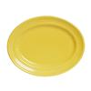 Tuxton China Inc CSH-136 Concentrix 13-3/4in x 10-1/2in Saffron Ceramic Platter - 6 EA 