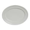 Tuxton China Inc CWH-096 Concentrix 9-3/4in x 6-1/2in White Wide Rim Platter - 2dz 