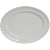 Tuxton China Inc CWH-116 Concentrix 11-1/2in x 8-3/8in White Ceramic Platter - 1dz 