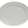 Tuxton China Inc CWH-136 Concentrix 13-3/4in x 10-1/2in White Ceramic Platter - 6 EA 