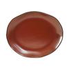 Tuxton China Inc GAR-023 Artisan 13-1/4in x 11in Red Rock Ceramic Oval Platter - 1dz 