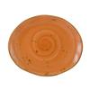 Tuxton China Inc GGC-023 Artisan Geode 13-1/4in x 11in Coral Porcelain Platter - 1dz 