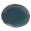 Tuxton China Inc GGE-023 Artisan Geode 13-1/4in x 11in Azure Porcelain Platter - 1dz 