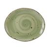 Tuxton China Inc GGO-023 Artisan Geode 13-1/4in x 11in Olive Porcelain Platter -1dz 