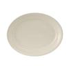 Tuxton China Inc HEH-131 Hampshire 13in Amr White/Eggshell Oval Platter - 1dz 