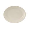 Tuxton China Inc HEH-121 Hampshire 12-1/8in Amr White/Eggshell Oval Platter - 1dz 