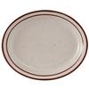 Tuxton China Inc TBS-013 Bahamas 11.5in Amer White/Eggshell with Brown Speckle Platter 