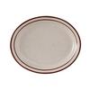 Tuxton China Inc TBS-041 Bahamas 8-1/2in Amr White/Eggshell with Brown Speckle Platter 