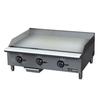 Adcraft BDCTG-36T Black Diamond 36in Countertop Thermostatic Gas Griddle 