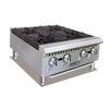 Adcraft BDCTH-24 Black Diamond 24in Countertop Natural Gas 4 Burner Hotplate 