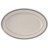 Tuxton China Inc TGB-013 Green Bay 11-5/8in Amr White/Eggshell with Green Band Platter 