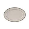Tuxton China Inc TGB-026 Green Bay 8-1/4in Amr White/Eggshell with Green Band Platter 