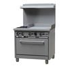 Adcraft BDGR-3624G/NG Black Diamond 36in Natural Gas 2 Burner Range with 24in Griddle 