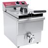 Adcraft DF12LS Electric Countertop 16lb Stainless Steel Fryer - 240v 