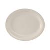 Tuxton China Inc TNR-041 Nevada 8-1/2in Amer White/Eggshell Narrow Rim Platter - 3dz 