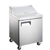 Adcraft GRSL-1D Grista 27.5in One-Section 8 Pan Sandwich Prep Table 